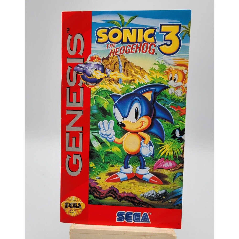 Sonic the Hedgehog 3 SEGA Genesis Authentic MANUAL ONLY